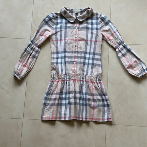Burberry Faded Check Knee Length Dress